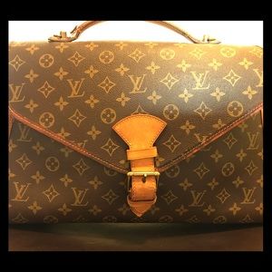 GUC AUTHENTIC LOUIS VUITTON CANVAS MONO BRIEFCASE